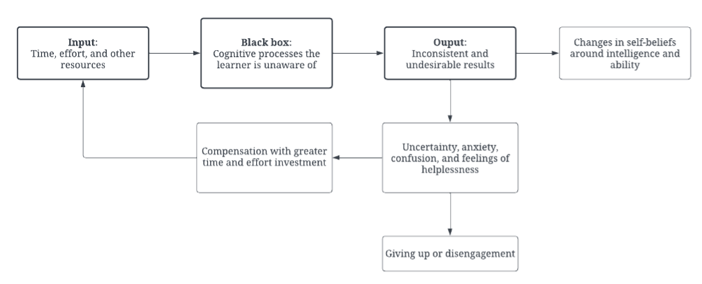 Consequences of the black box. Compensation causes uncertainty, anxiety and burnout.