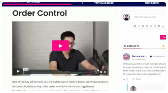 Order control video demo